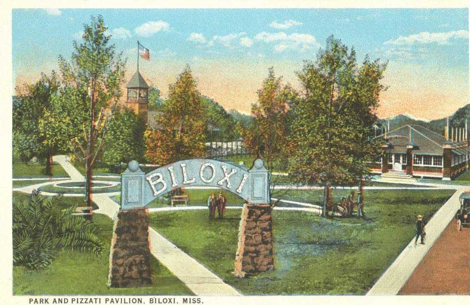 Biloxi Park Postcard